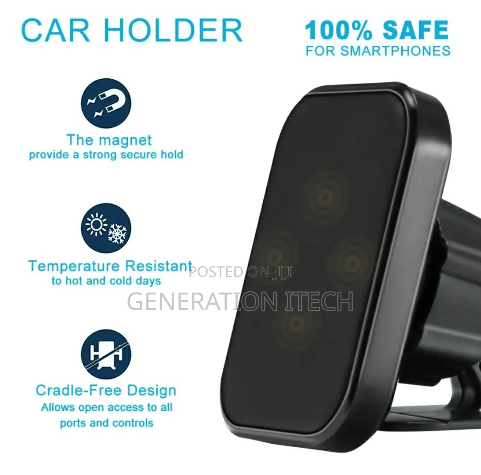 Car Phone Holder Mount- 360° Rotational Strong Grip