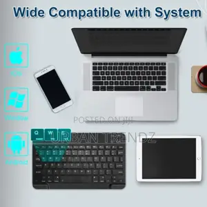 10 Inch Rechargeable Portable Wireless Bluetooth Keyboard