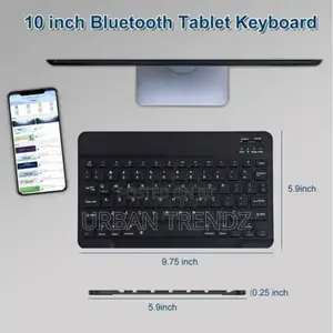 10 Inch Rechargeable Portable Wireless Bluetooth Keyboard