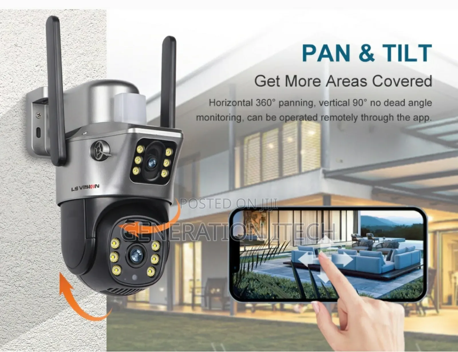 4g Dual Lens PTZ Solar Camera - - Waterproof for Outdoor