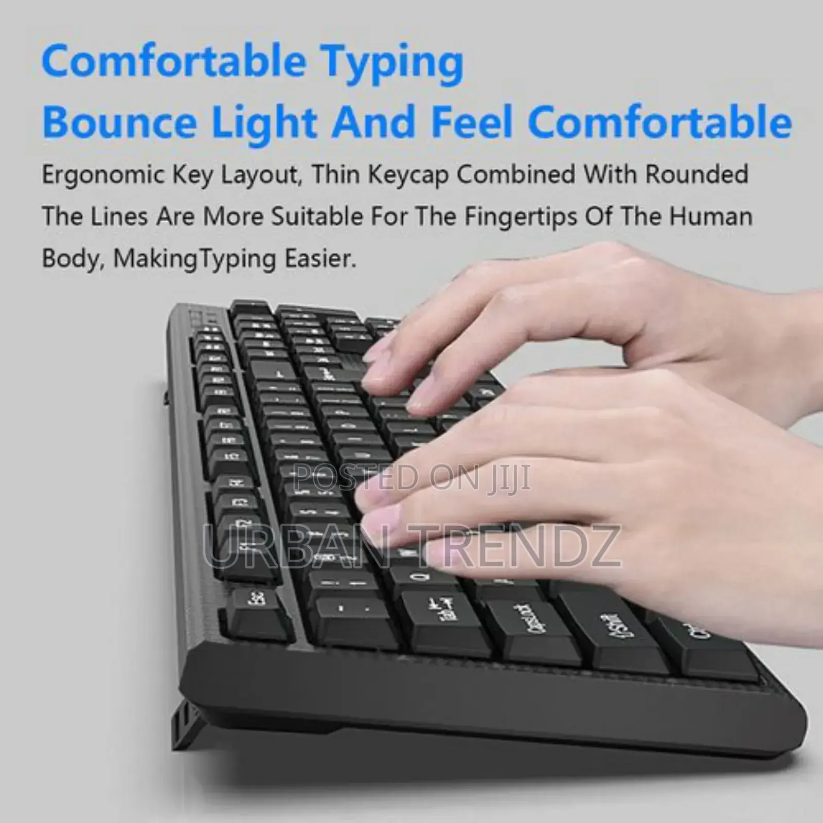 Elieken Wired Keyboard and Mouse Combo,Black, Usb Plug