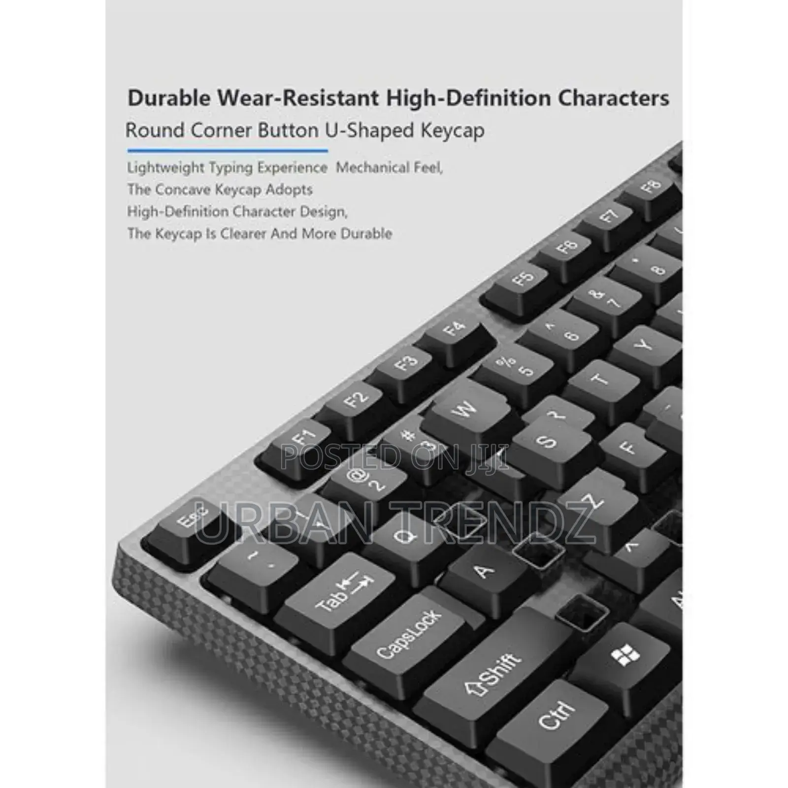 Elieken Wired Keyboard and Mouse Combo,Black, Usb Plug