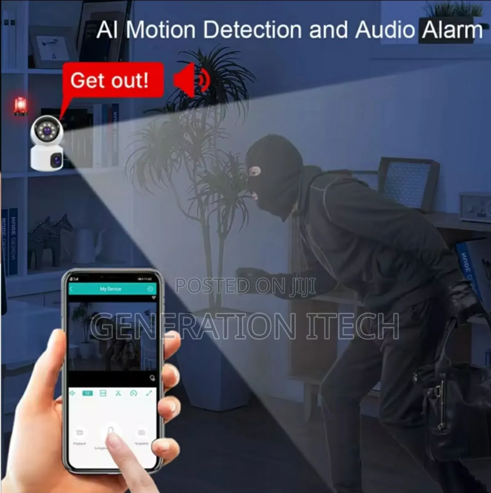 Simcard 4G Dual Lens Camera for Indoor-Wireless-Night Vision