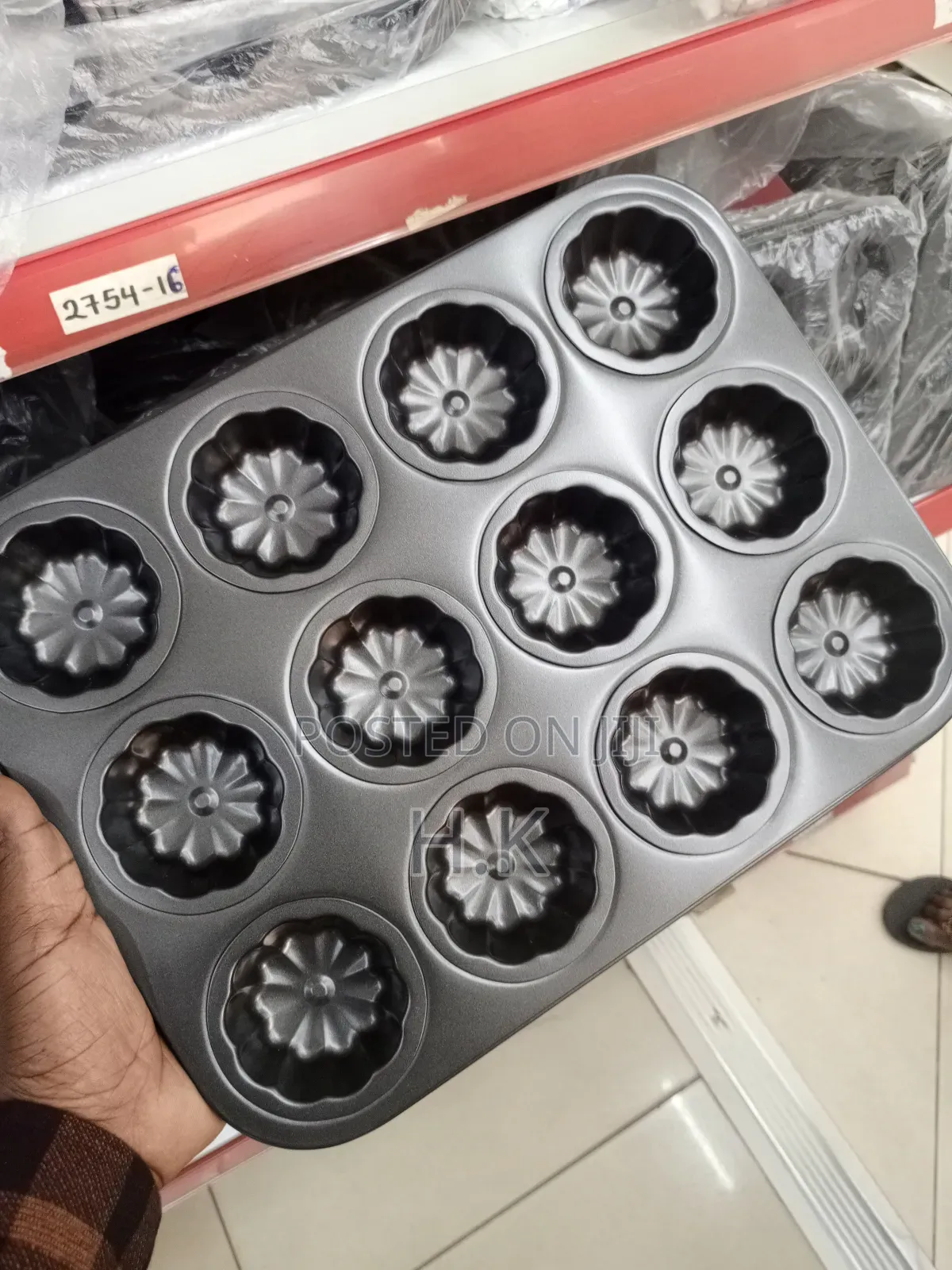 2pcs Set Of 12holes Cake Tray(A Pair)