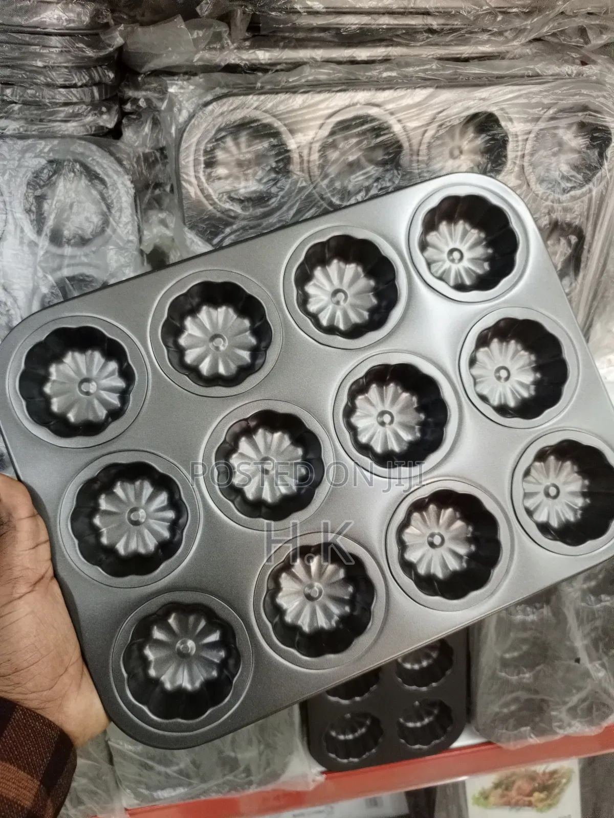 2pcs Set Of 12holes Cake Tray(A Pair)