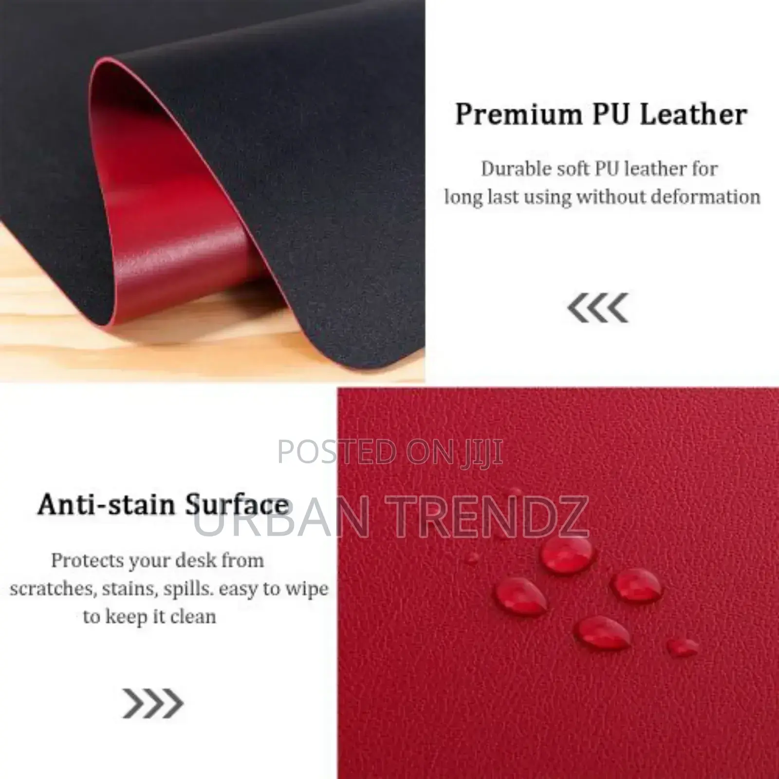 PU Leather Mouse Pad 70*35cm-Waterproof Gaming Desk Pad