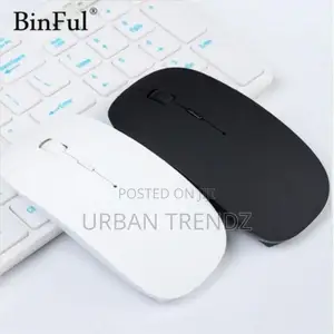 Ultra Slim Optical Wireless Mouse - Black