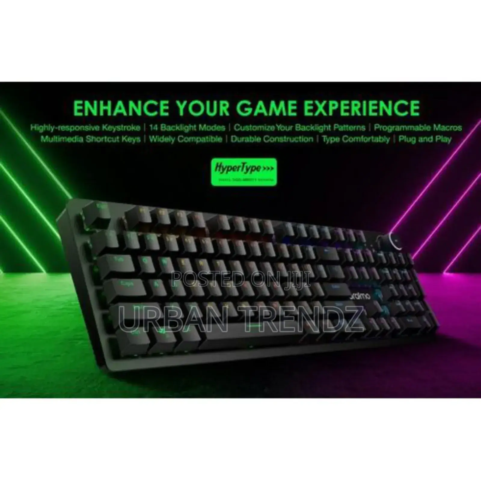 Oraimo Hypertype Wireless Keyboard-Black