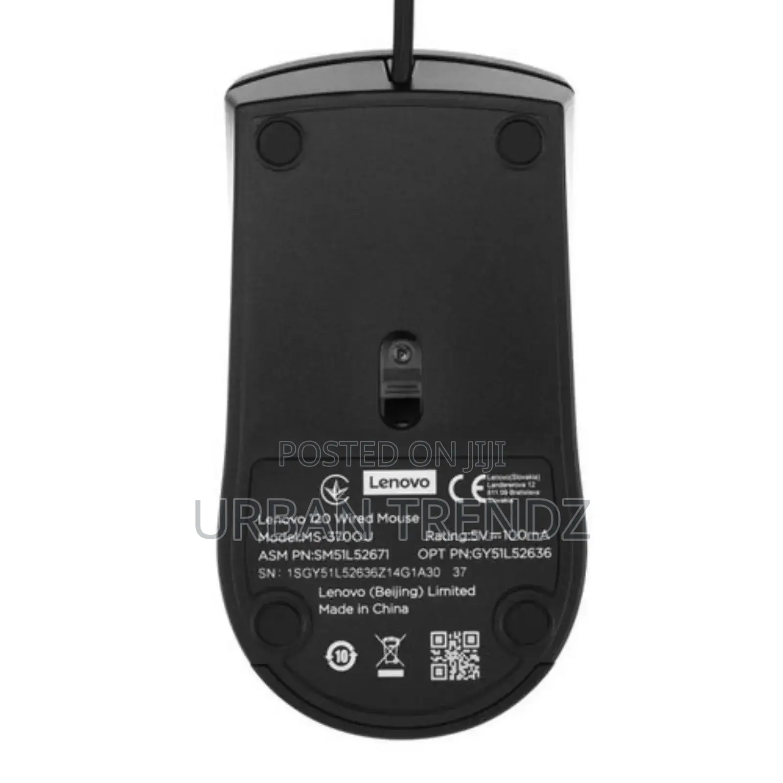 Lenovo 120 Wired Mouse Black