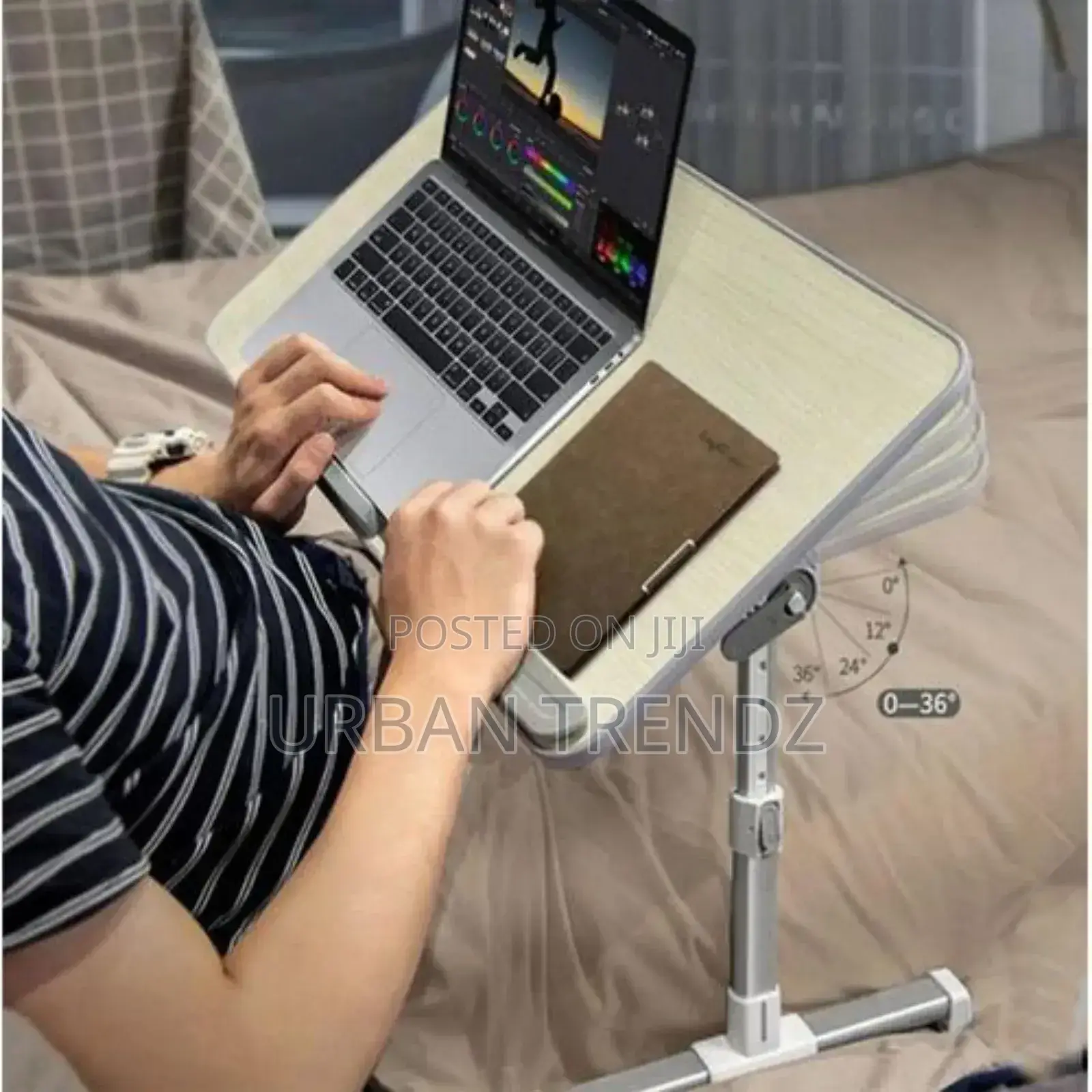 Multifunctional Laptop Bed Table, Sturdy Withadjustable Legs