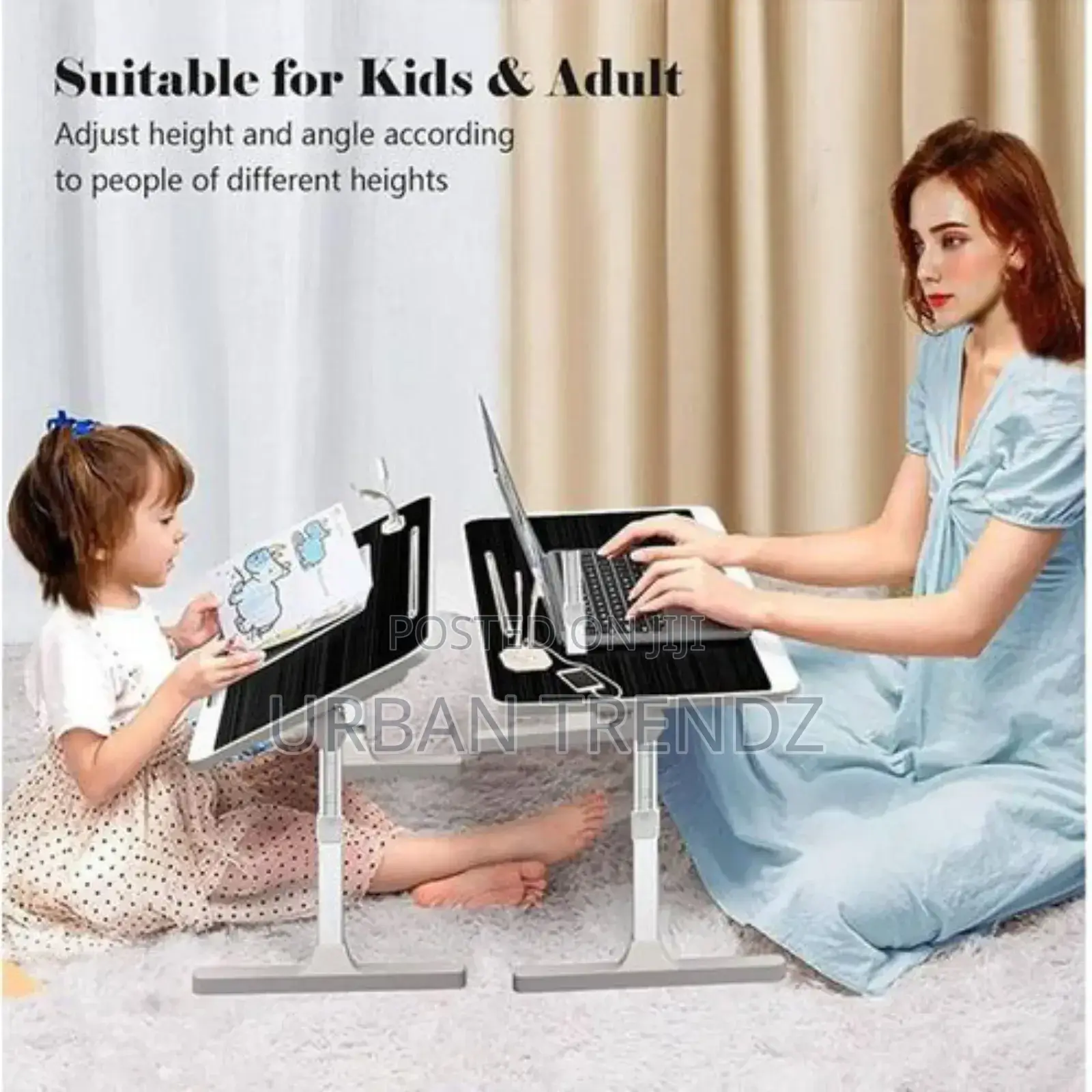 Multifunctional Laptop Bed Table, Sturdy Withadjustable Legs