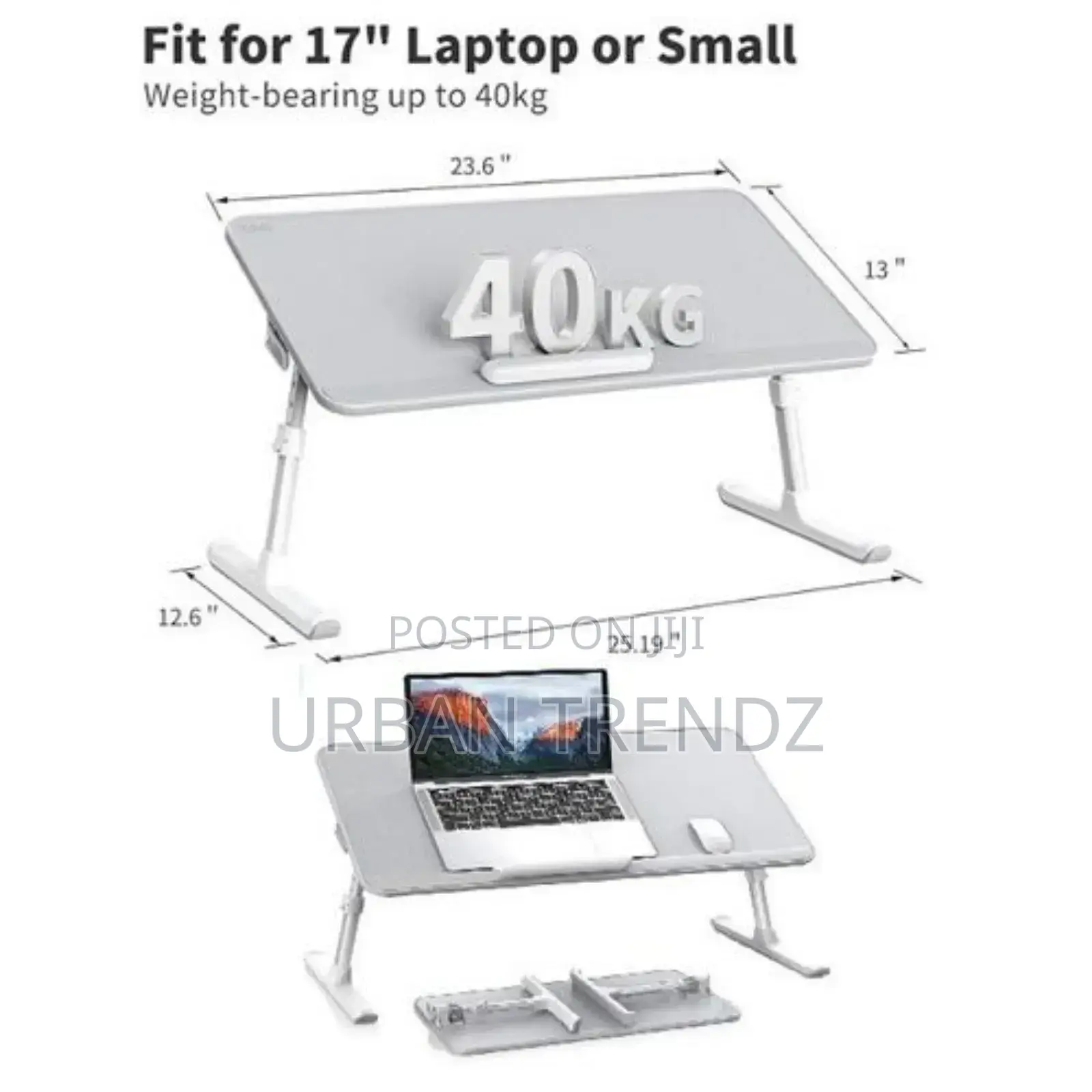 Multifunctional Laptop Bed Table, Sturdy Withadjustable Legs