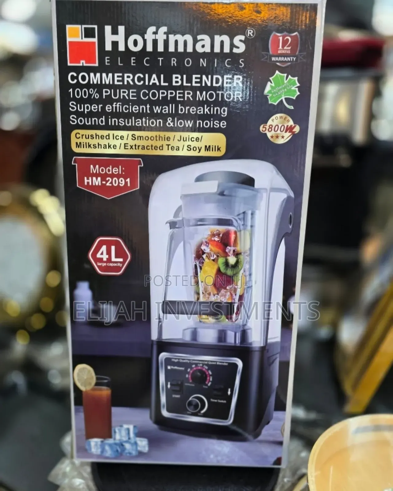 Brandnew 4L Hoffman Electric Blender