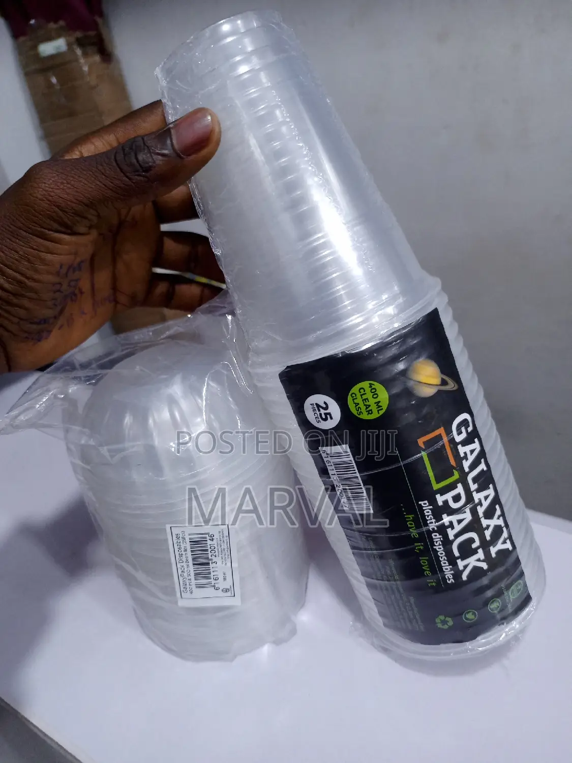 400mls Disposable Cups Set With Cover ( 25pcs )