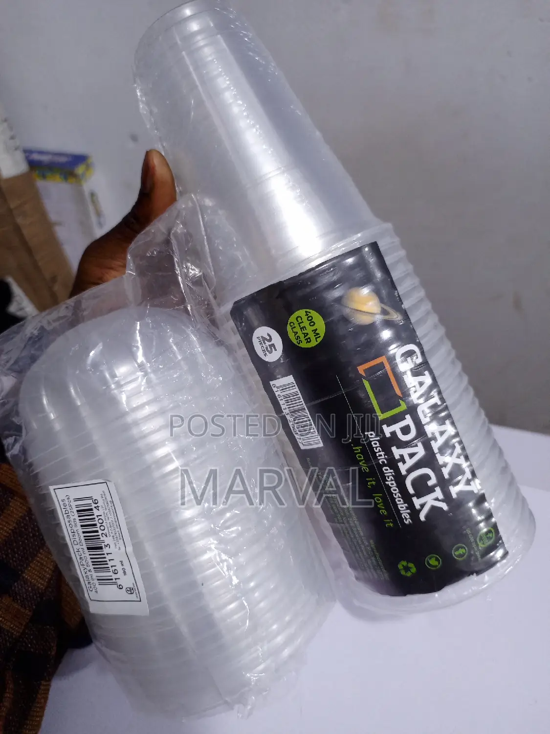400mls Disposable Cups Set With Cover ( 25pcs )