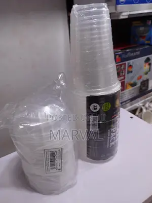 400mls Disposable Cups Set With Cover ( 25pcs )