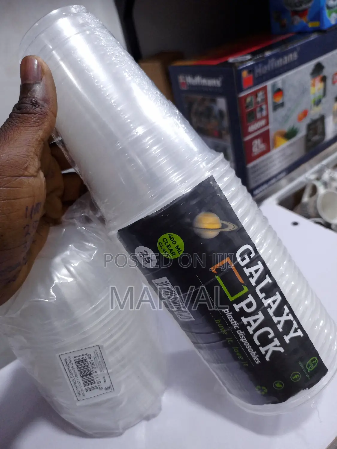 400mls Disposable Cups Set With Cover ( 25pcs )