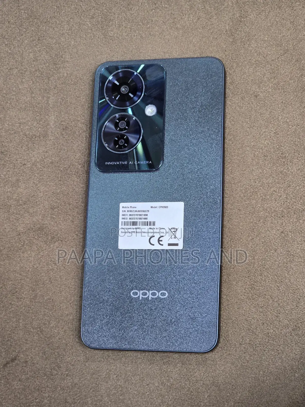 Oppo Reno11 F 256 GB Black