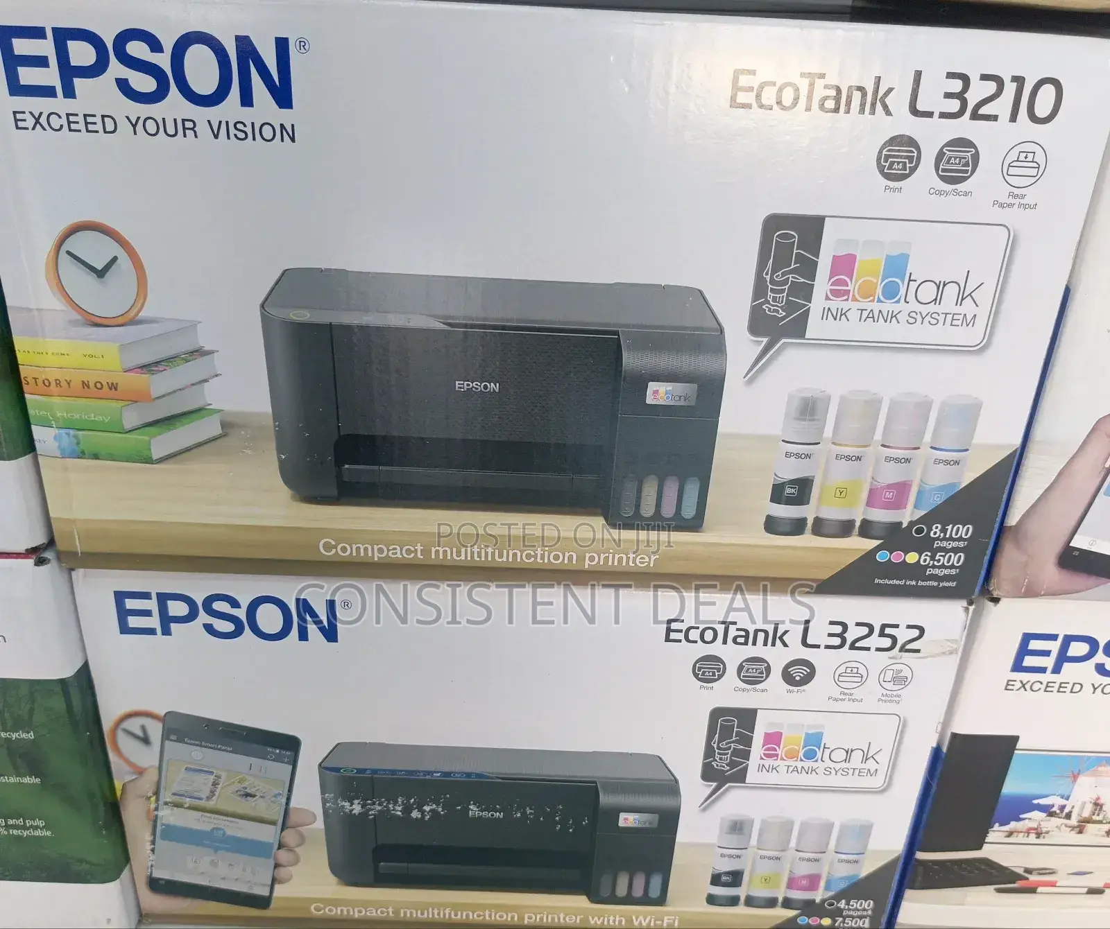 Epson L3210 A4 All in One Ink Tank Printer