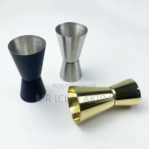 30/60ml Double Stainless Steel Bartender Wine Shots Glasses