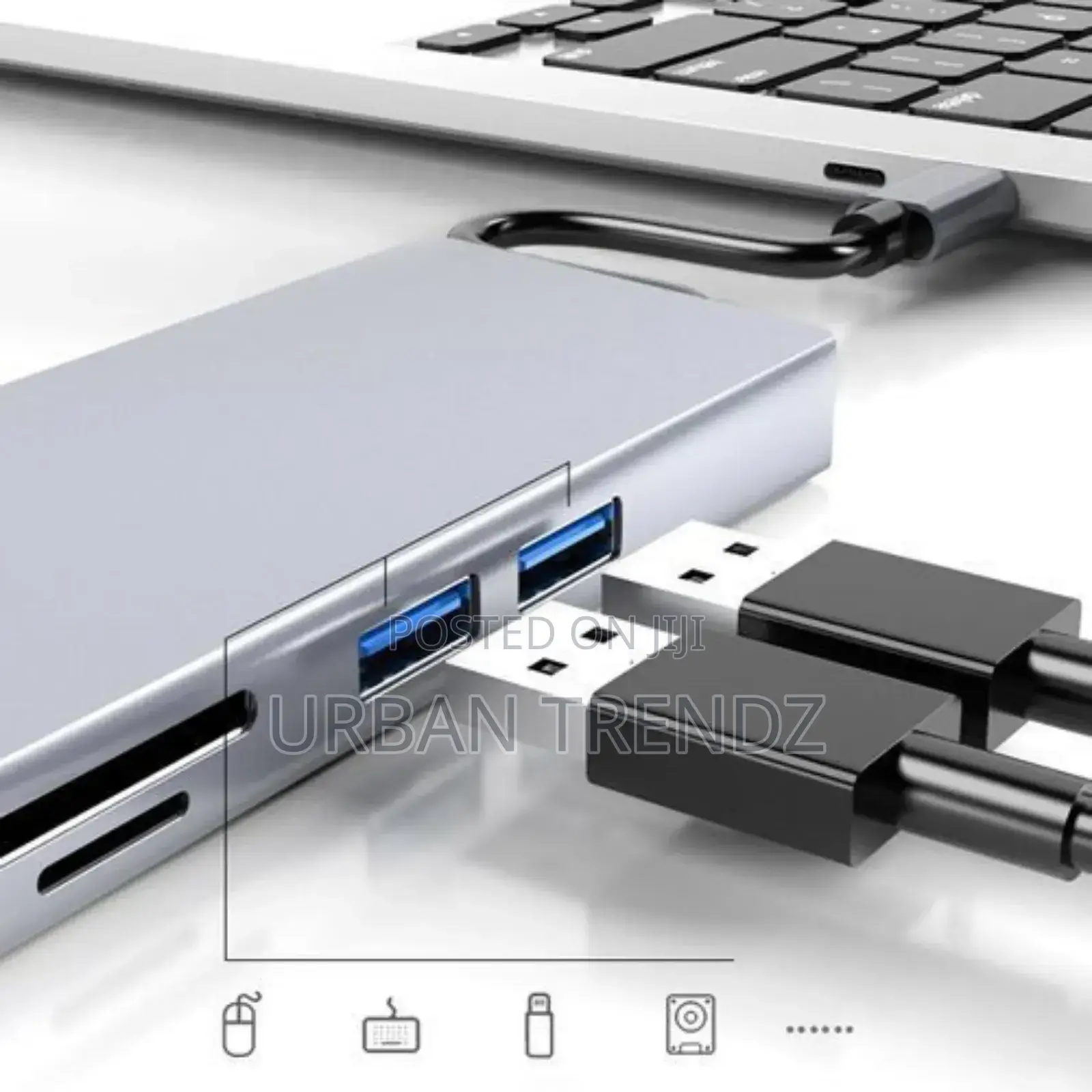 HW-TC12 8 in 1 Type-C / USB-C Multifunctional Extension HUB