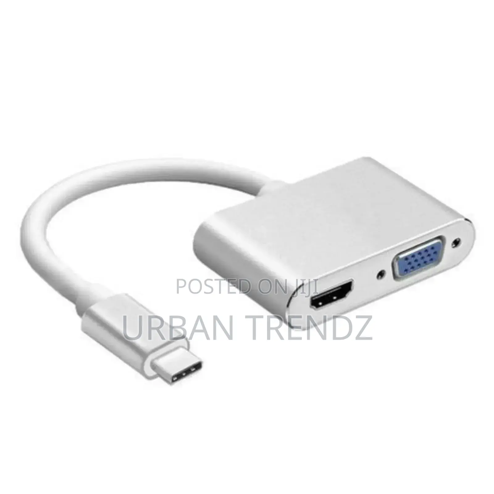 2in1 USB Type C Hub HDMI VG Port Display Adapter Splitter