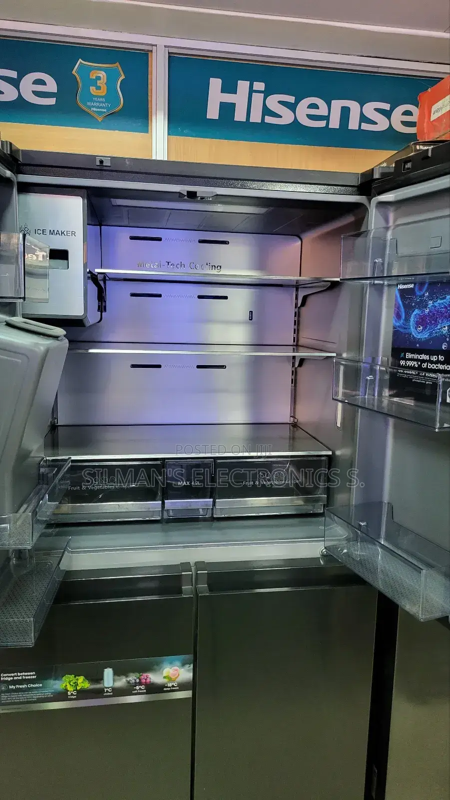 Hisense Side by Side Smart Fridge