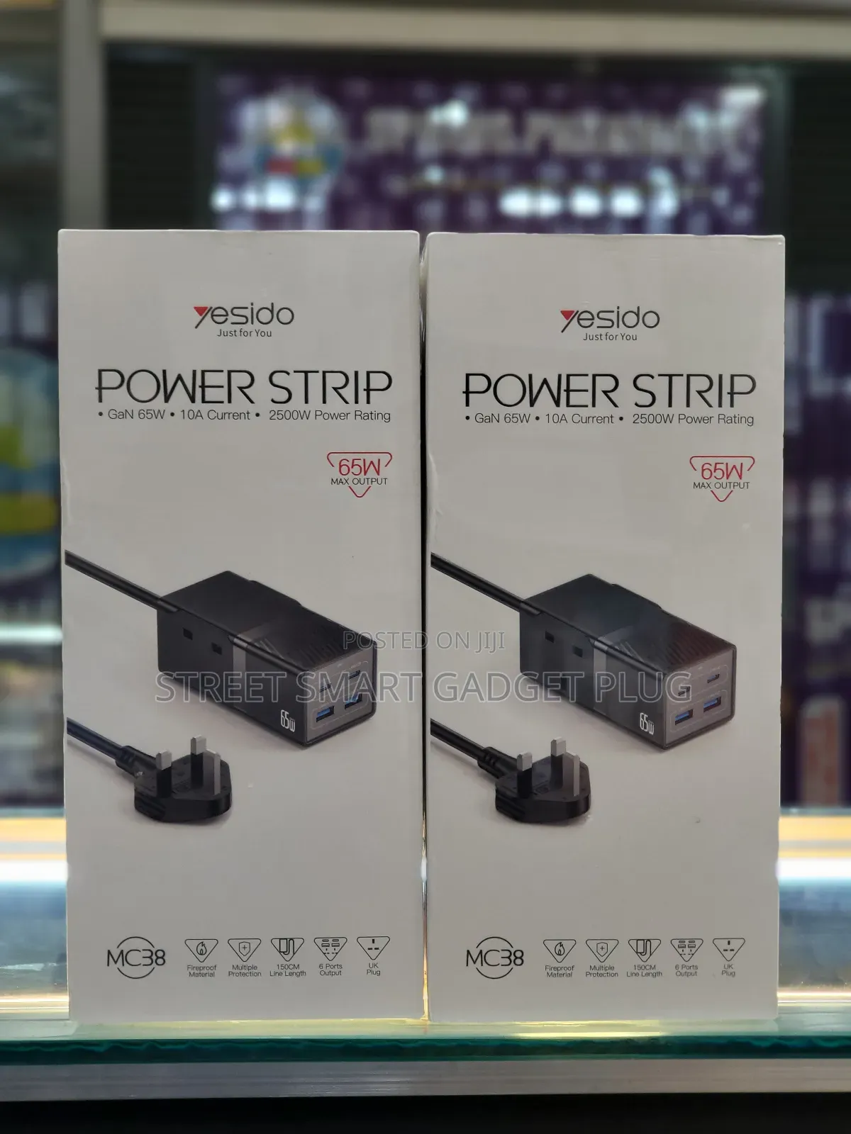 Yesido Power Strip/Extension 65watts