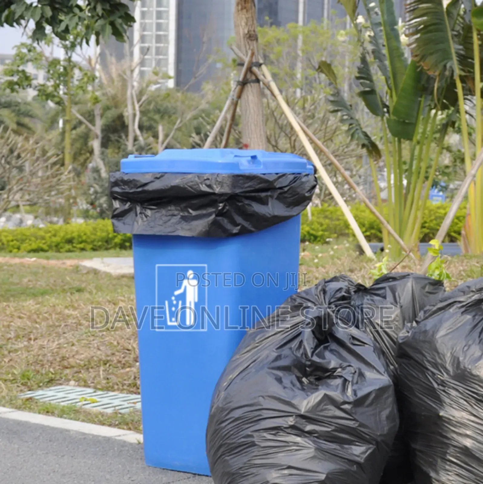 Large Waste Bin Liner 200ltr Black