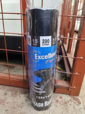 Large Heavy Duty Black Eco Degradable Bin Garbage 200L Bags