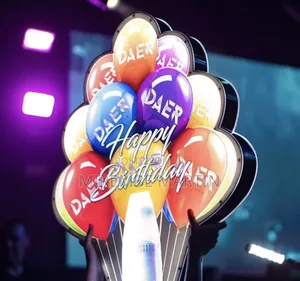 Bottle Presenter HAPPY BIRTHDAY Sign Bottle Show Glorifier