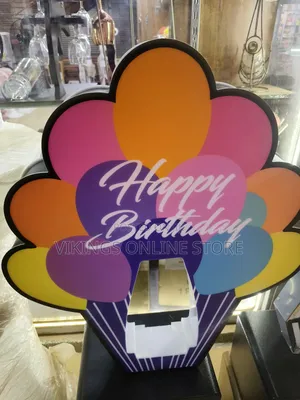 Birthday Wine Bottle Presenter