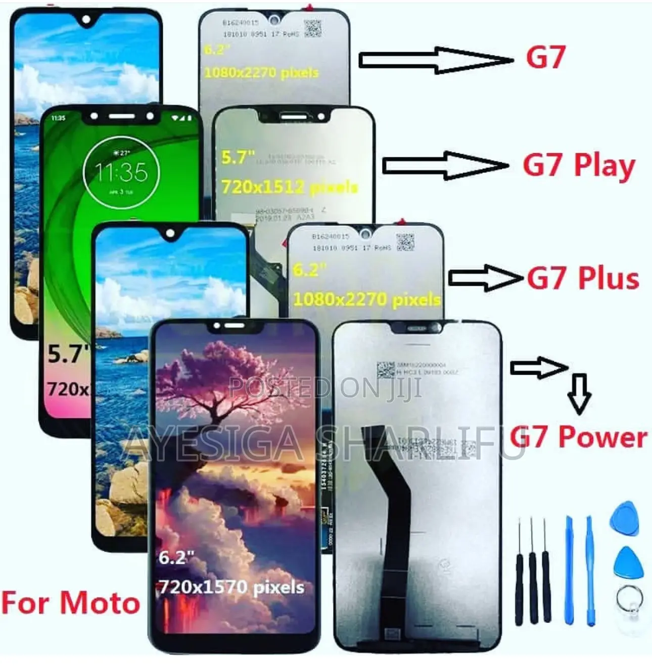 Motorola G7 Series Screens in Stock