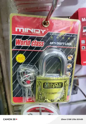 Mindy Anti Theft Hard Steel Keyed Padlock