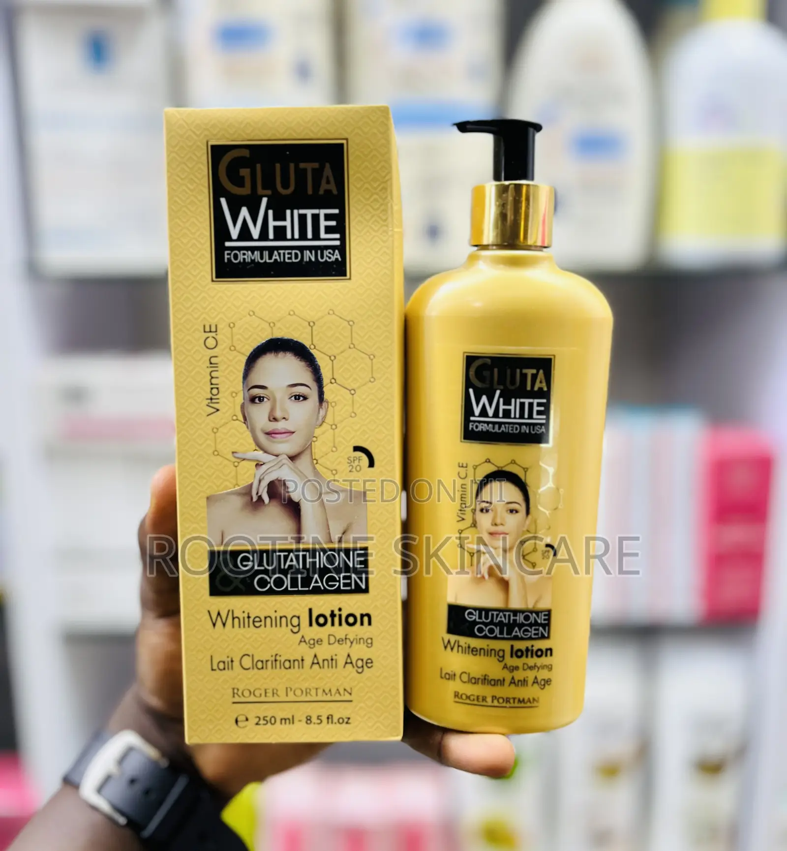 Gluta White Whitening Lotion Glutathione Collagen 250mls