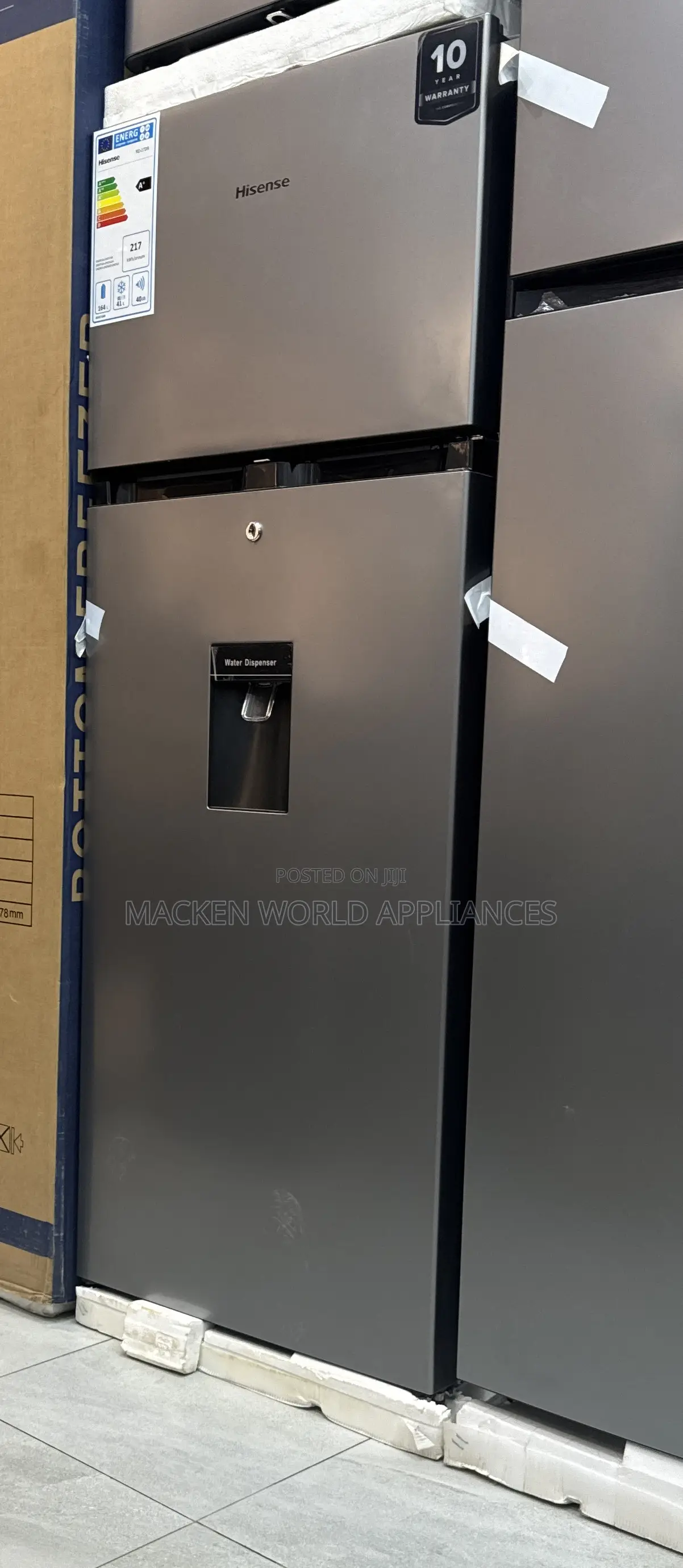 270l Hisense Fridge Double Door With Water Dispenser New