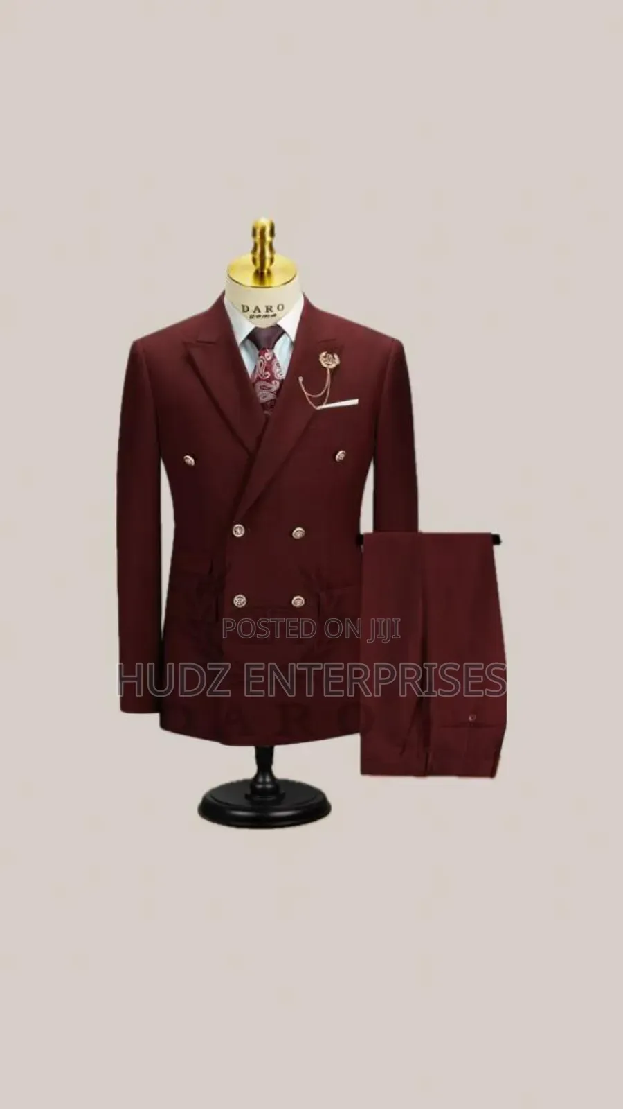 High Quality Maroon Suite