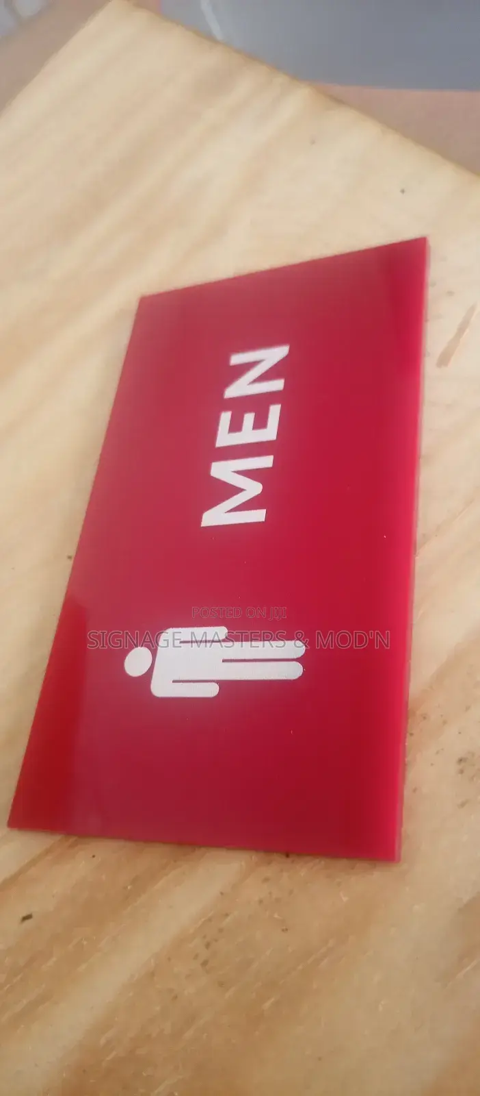 Uv Printed Acrylic Door Labels