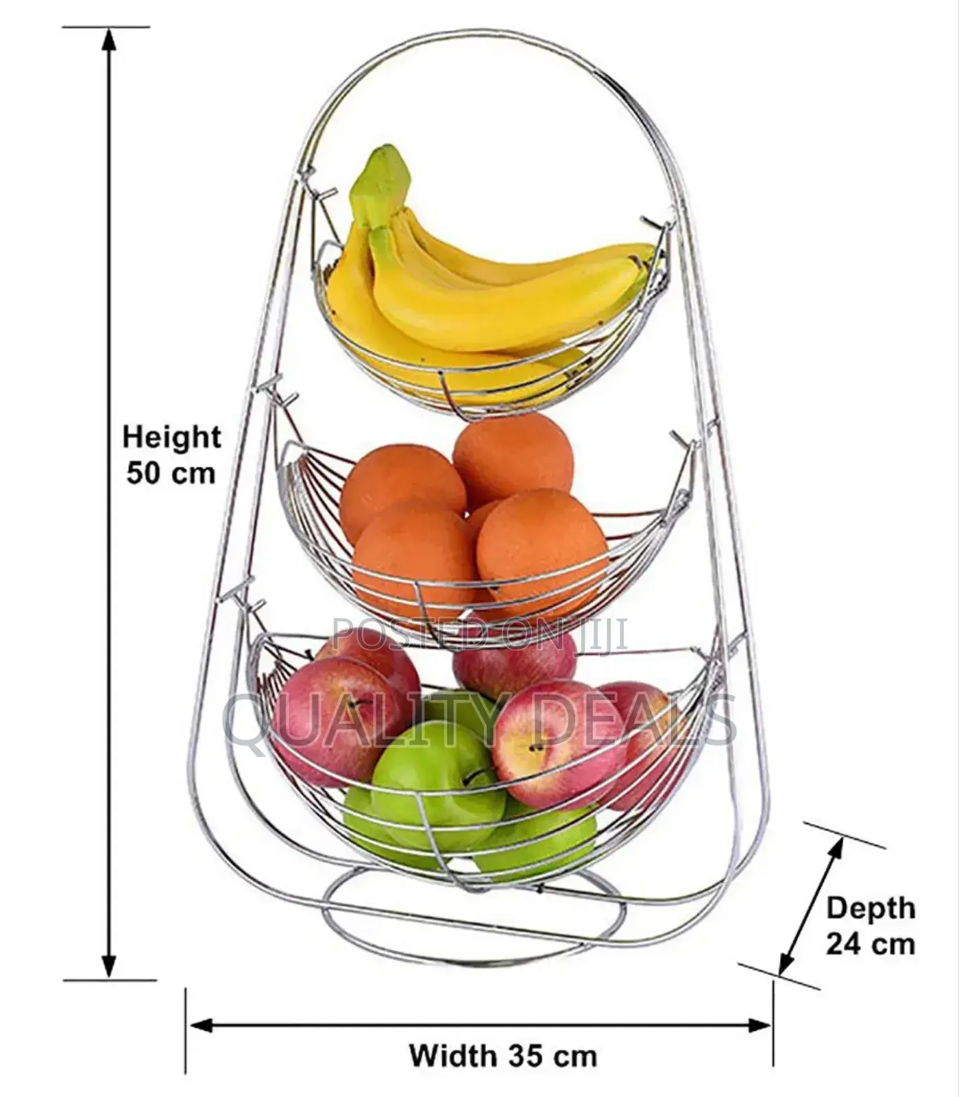 3 Tier Kitchen Fruit Vegetable Holder