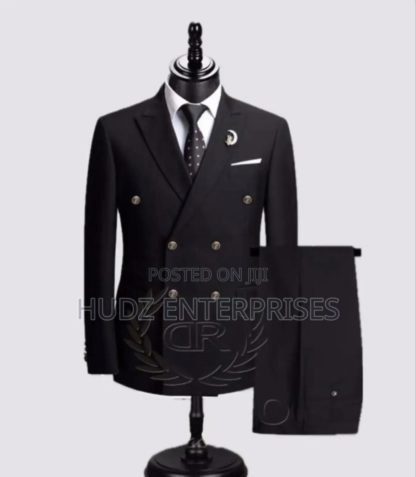 Black Senator Suite Double Breast