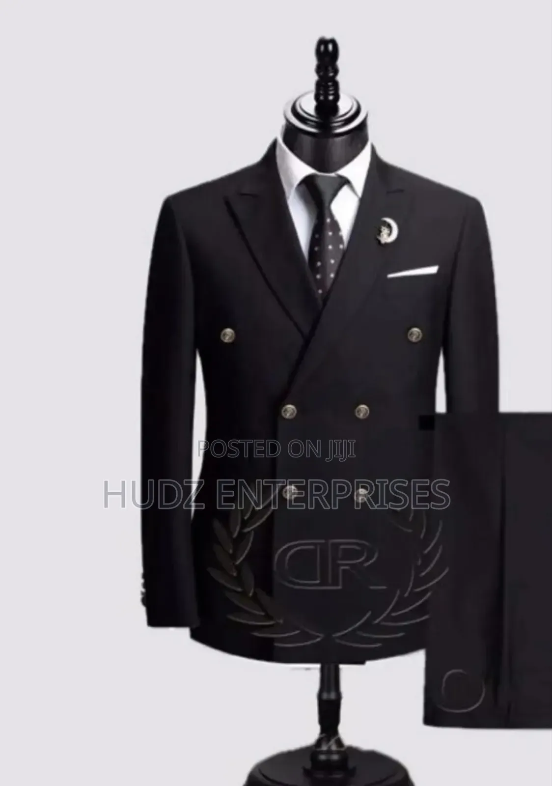 Black Senator Suite Double Breast