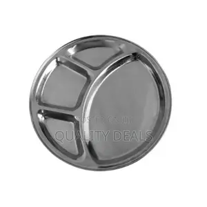 Stainless Steel Round Food Tray