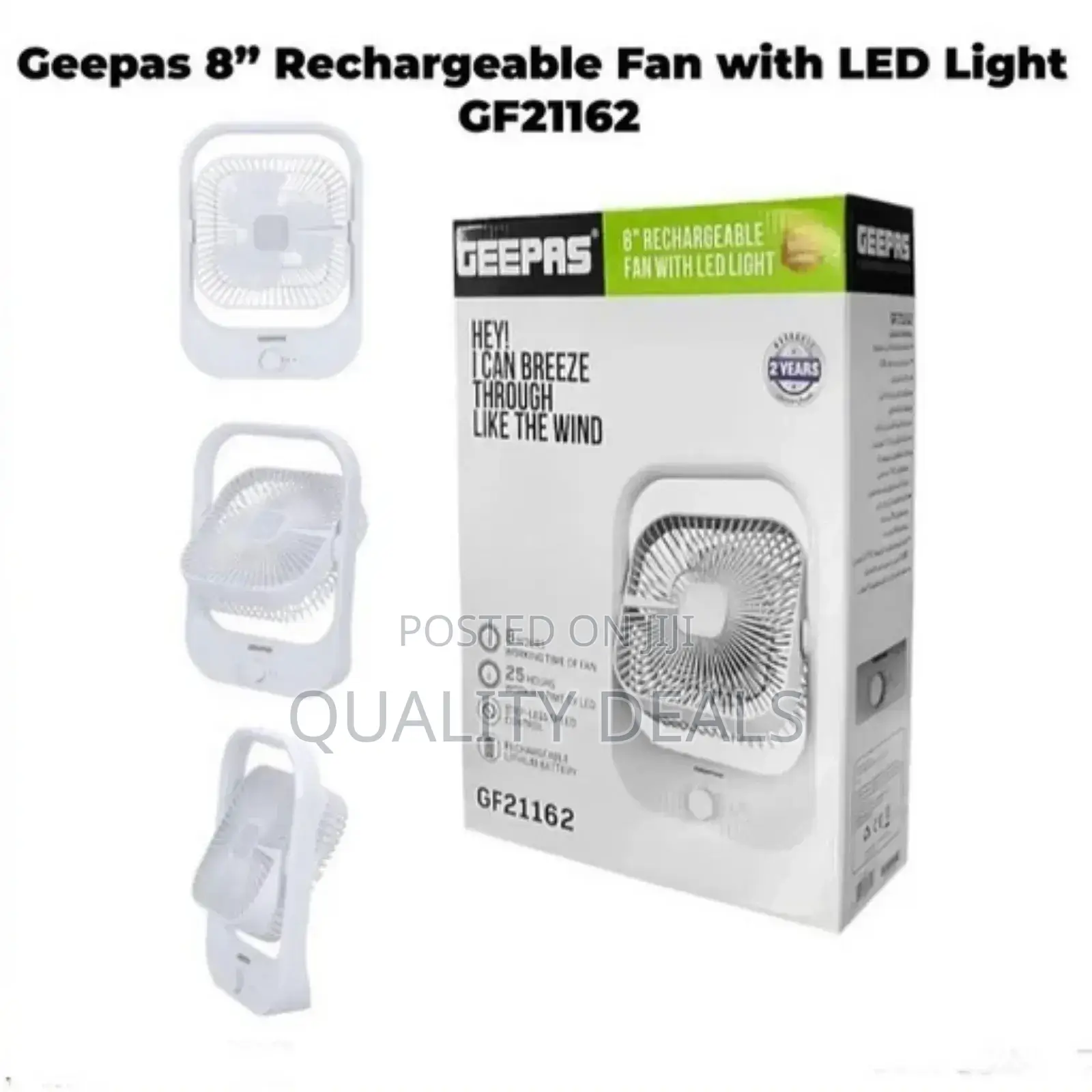 Geepas Rechargeable Tablet Fan