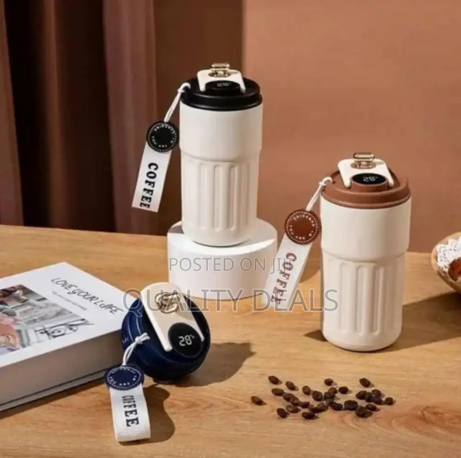 Smart Thermos Bottle Led Temperature Display Coffee Cup