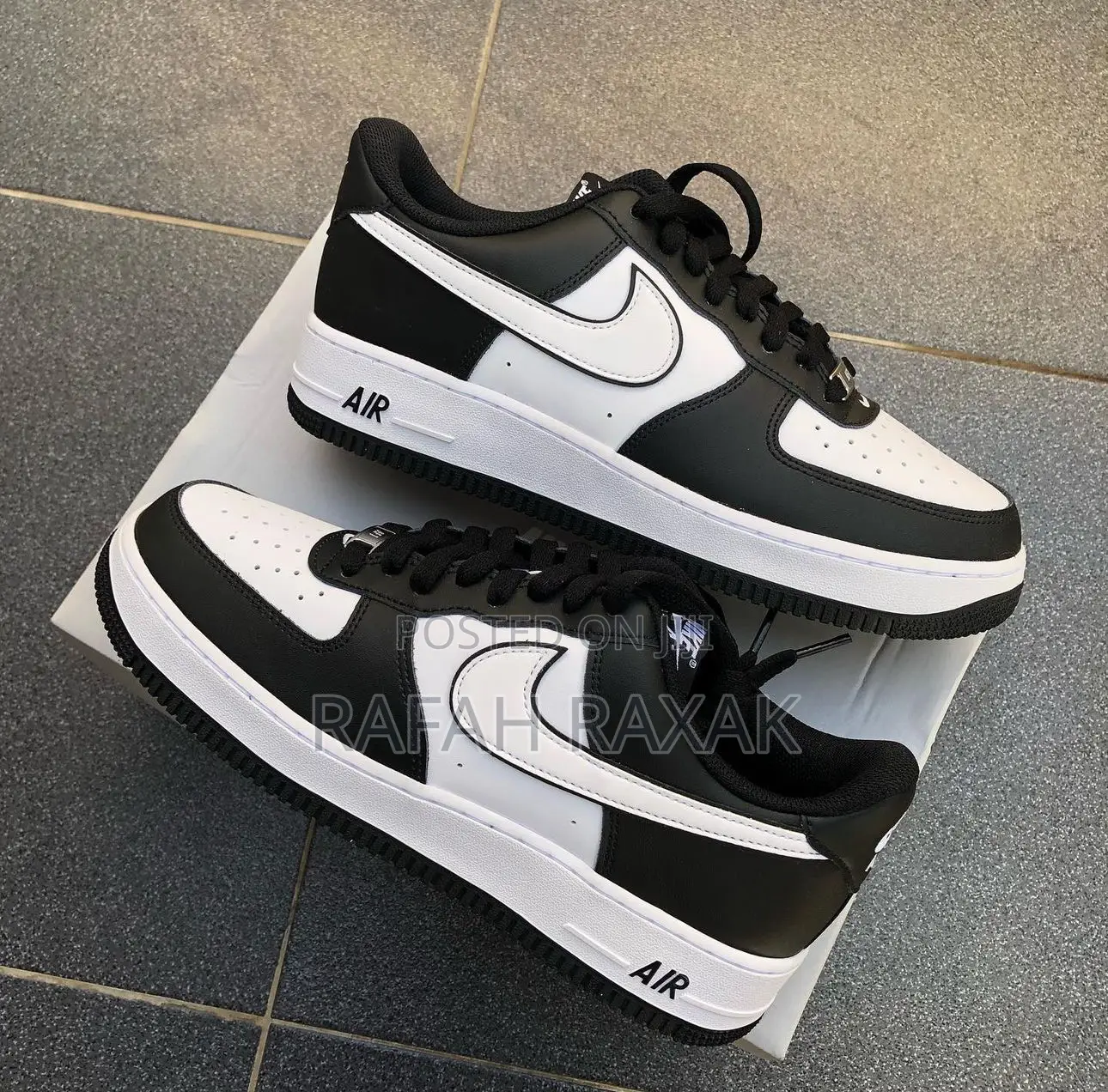 Original Black/White Nike Air Force 1 Low “Panda” Sneakers