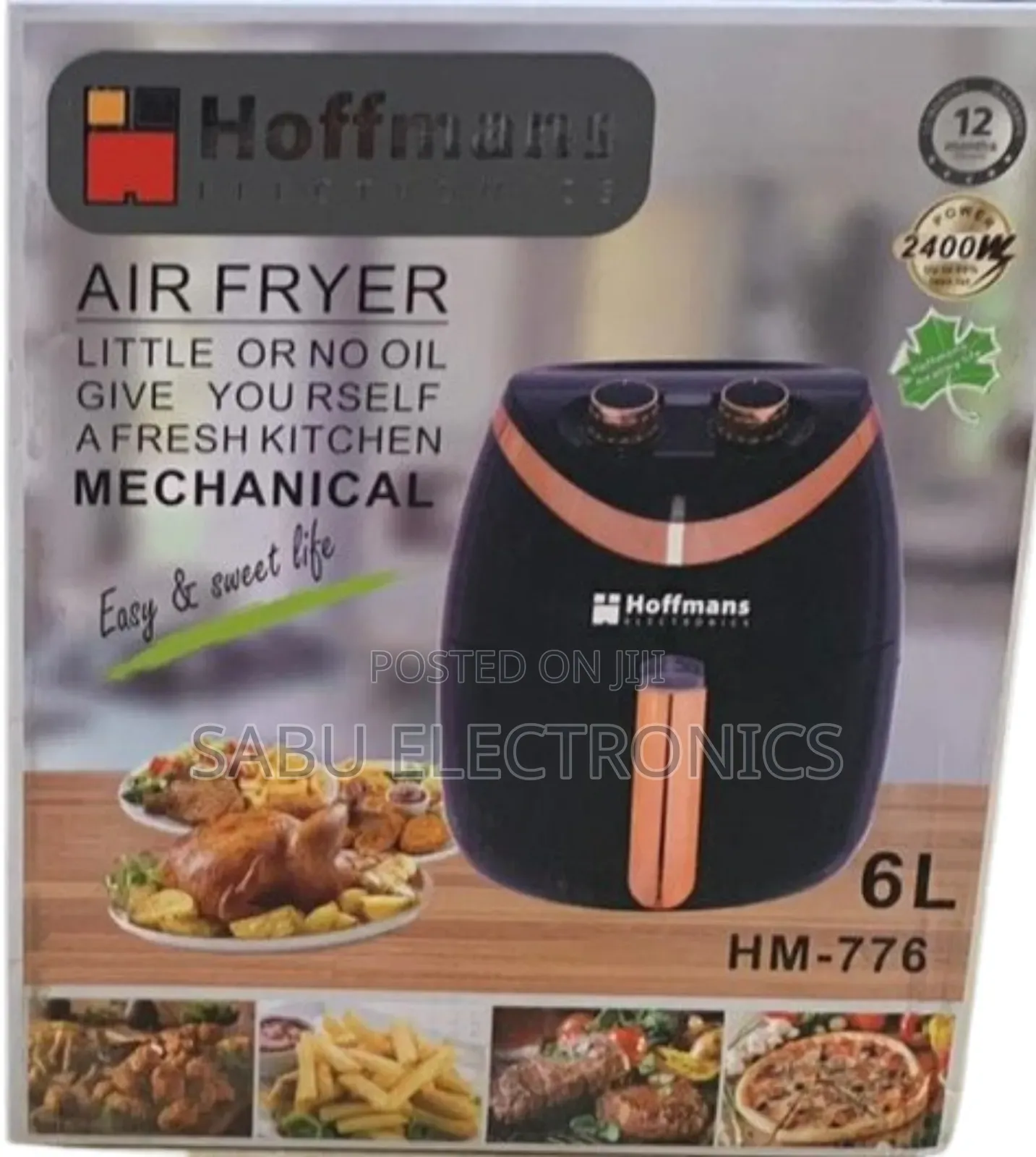 Electric Air Fryer - Hoffman's Air Fryer- 6l Airfryer