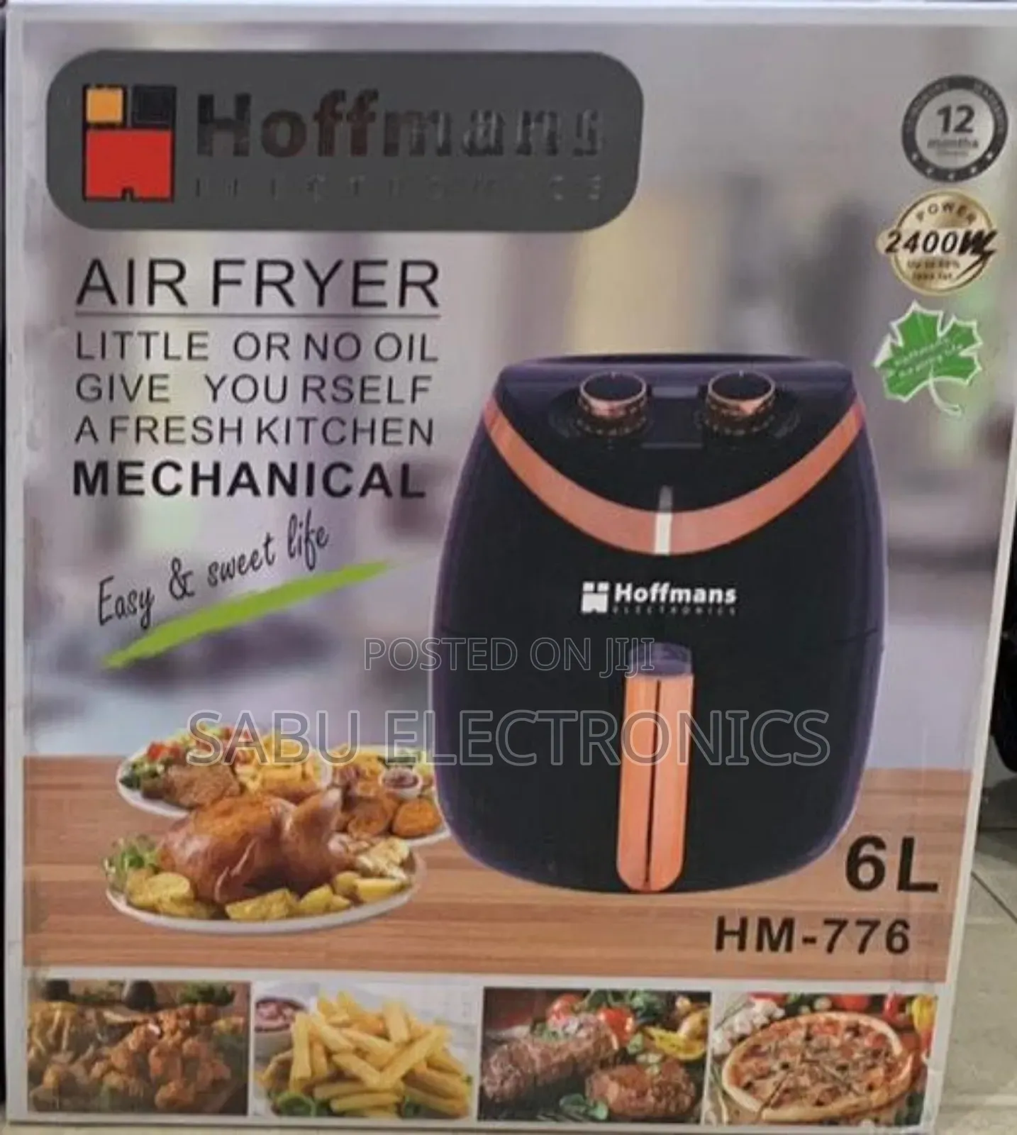 Electric Air Fryer - Hoffman's Air Fryer- 6l Airfryer