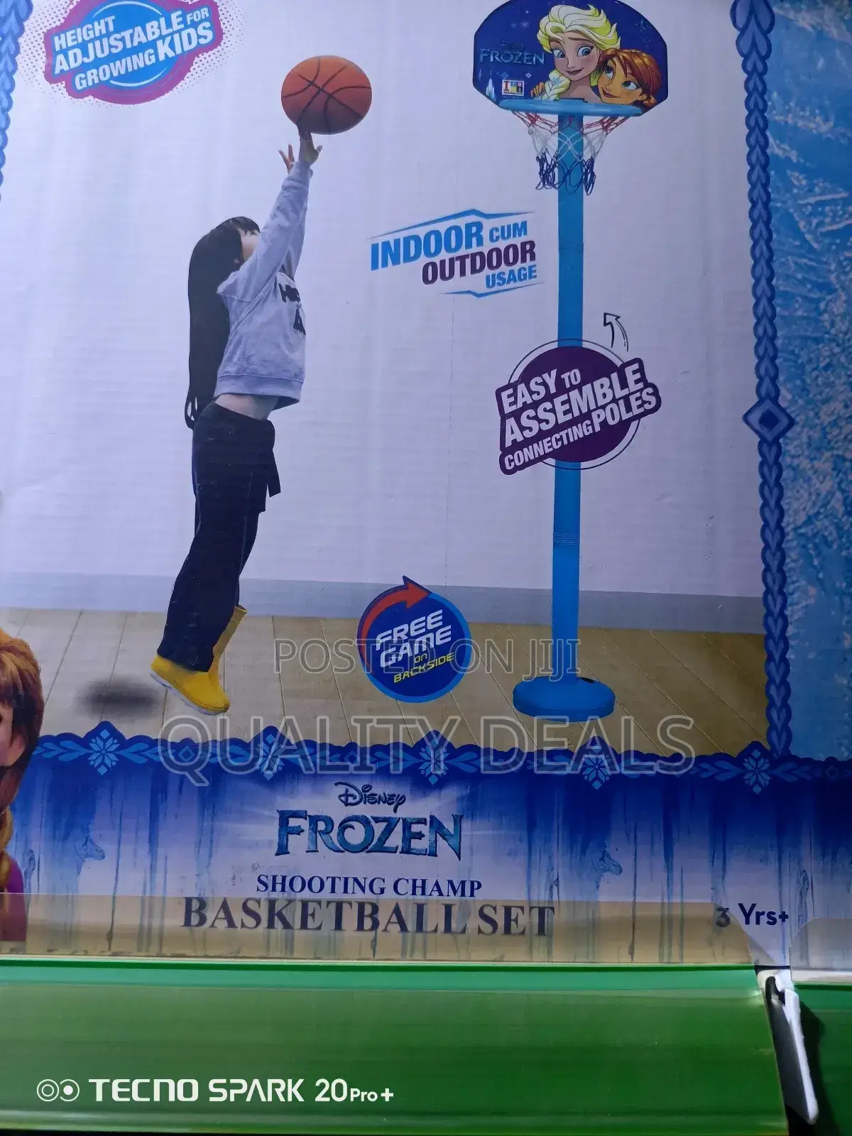 Frozen Adjustable Kids Basketball Set