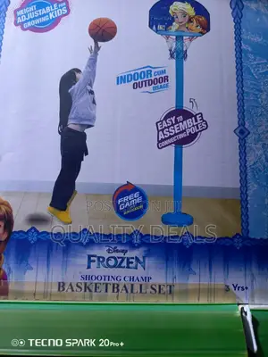 Frozen Adjustable Kids Basketball Set
