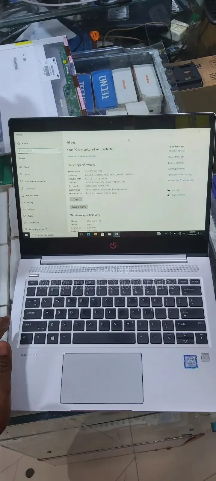 Laptop HP ProBook 430 G6 8GB Intel Core I5 SSD 256GB